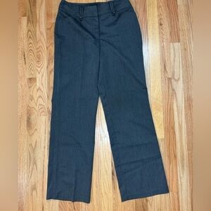 Vintage Women’s Y2K Gray Pinstripe Relaxed Straight Leg Trouser Size 8